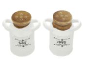 CHATKARA CRUET SET(PLAIN WHITE 6 PAIR)